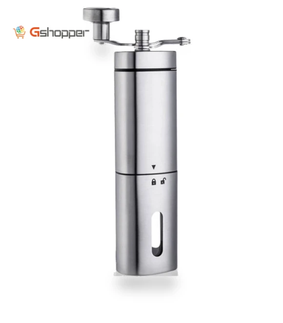 Stainless Steel Hand-Cranked Coffee Grinder — Electric Blade Coffee Grinders