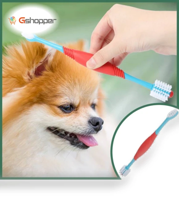Dual Head Toothbrush for Pets — Toothbrushes