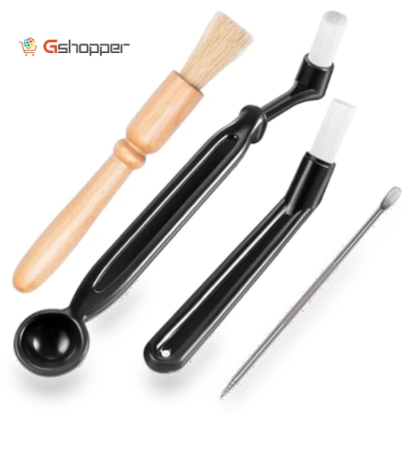 4 Piece Coffee Machine Cleaning Brush Set — Brushes