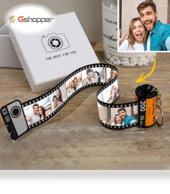 Colorful Camera Roll Keychain — Keyrings & Keychains