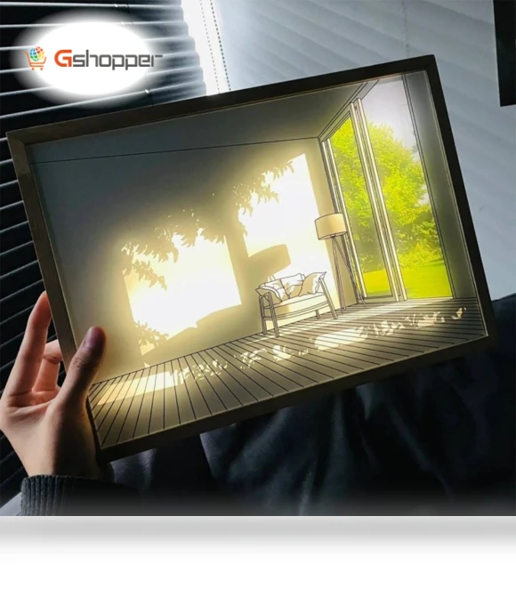 Light Painting Decorative Piece — Lighting Accessories