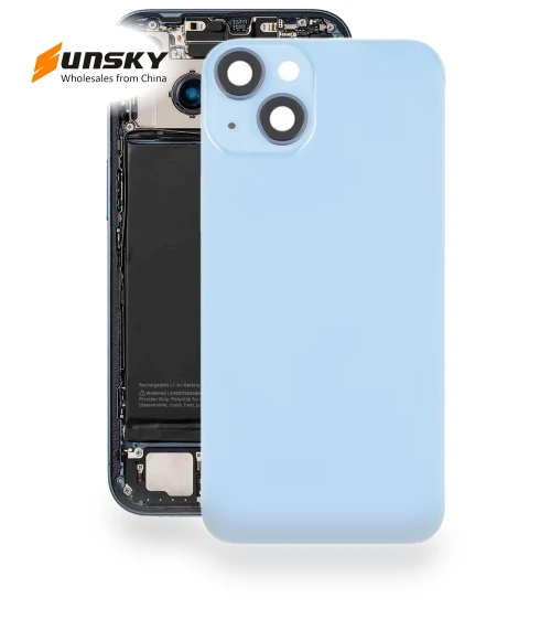 Glass Battery Back Cover with Flash Bracket + Wireless Charging Module — Back Covers