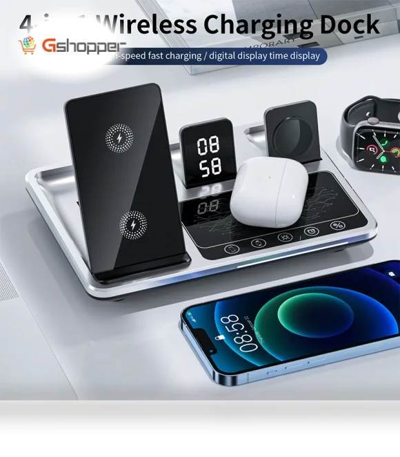 4-in-1 Folding Multi-Function Wireless Charger — Chargers