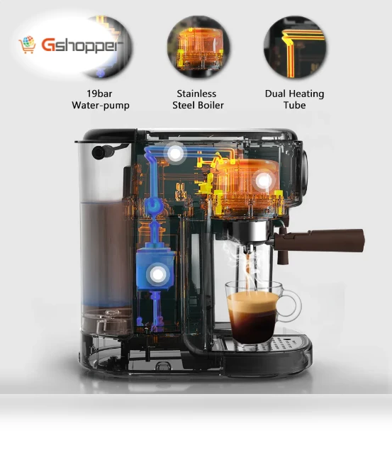 Fully Automatic Espresso Cappuccino Latte Coffee Machine — Coffee & Espresso Combos, HIBREW