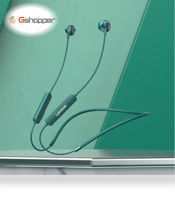 Hanging Neck Type Wireless Bluetooth Headphones — Over-Ear Headphones, Lenovo