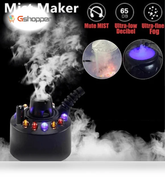 Upgrade 12 LED Light Color Change Ultrasonic Atomizer Water Fountain Pond Fog — Mister Foggers