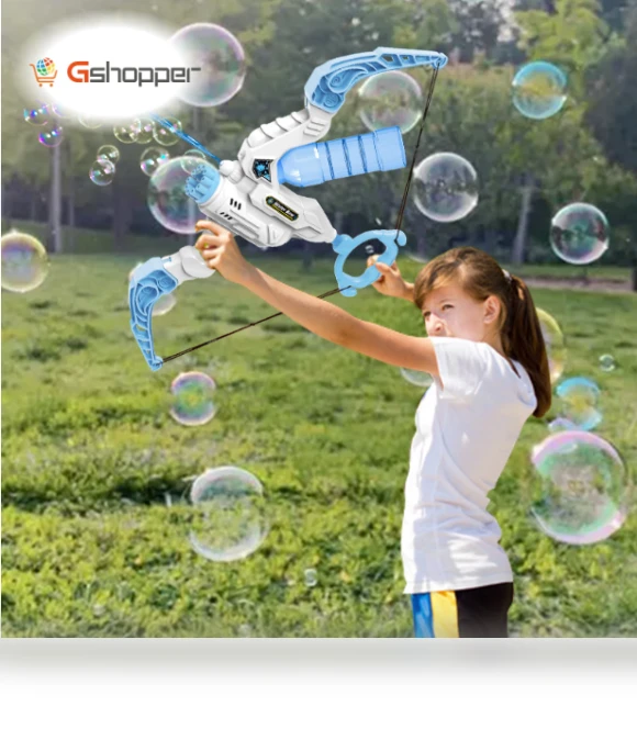 Bubble Bow and Arrow Water Gun Two-in-One Electric Light Bubble Machine — Bubble Toys, Douyin