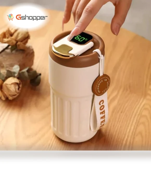 Coffee Thermos With Temperature Display — Beverage Warmers
