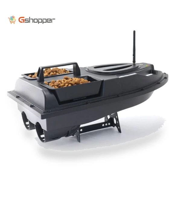 Dual Hoppers Bait Boat With Cool Turning Light and Constant Speed Cruise Mode — Fishfinders, Flytec