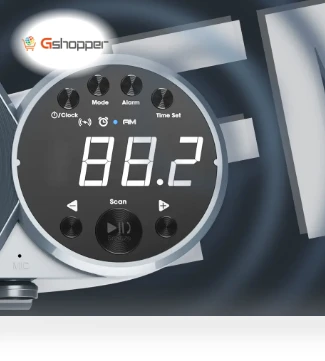 Multifunction Wireless Charger with Speaker, FM Radio, and Alarm Clock — Alarm