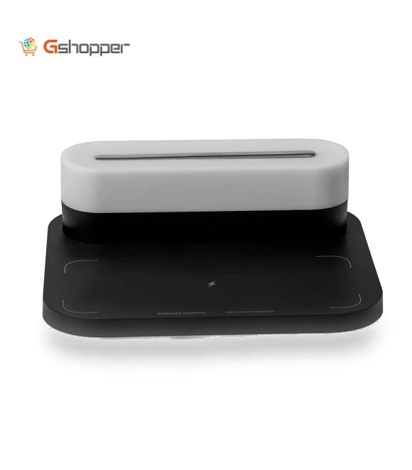 Personalized Business Gift Night Light with Wireless Charging — Night Lights