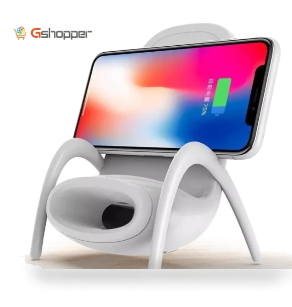 Portable Mini Chair Wireless Charger with Speaker — Chargers