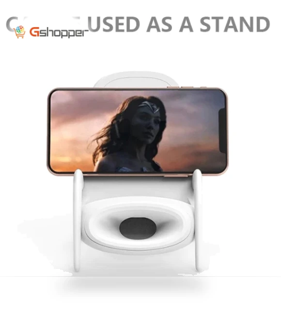 Portable Mini Chair Wireless Charger with Speaker — Chargers