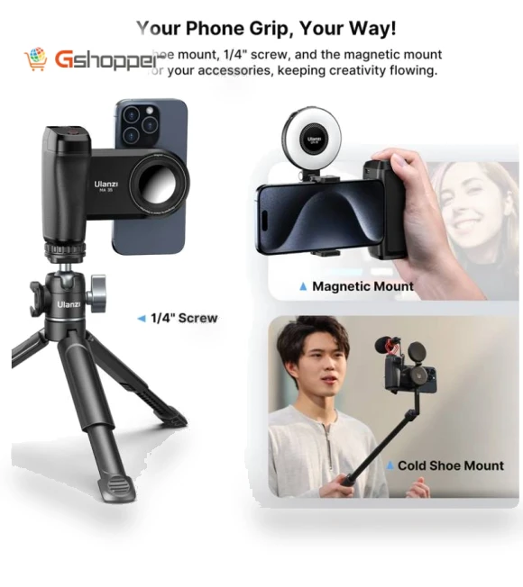 MagSafe Bluetooth Shutter Smartphone Camera Handle Grip — Camera & Photo, Ulanzi