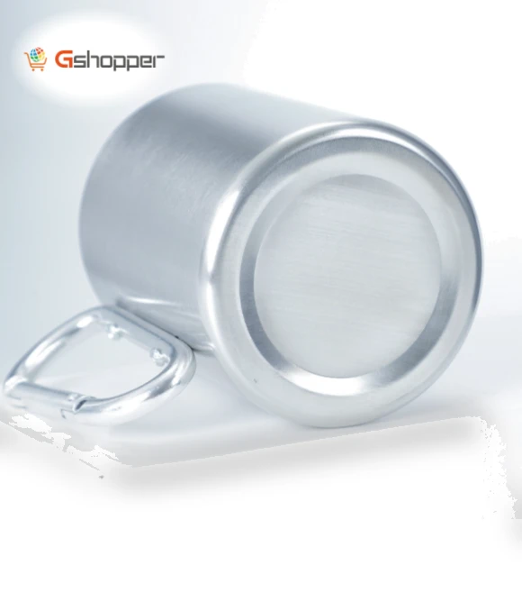 Double-layered mug with carabiner — Travel Mugs