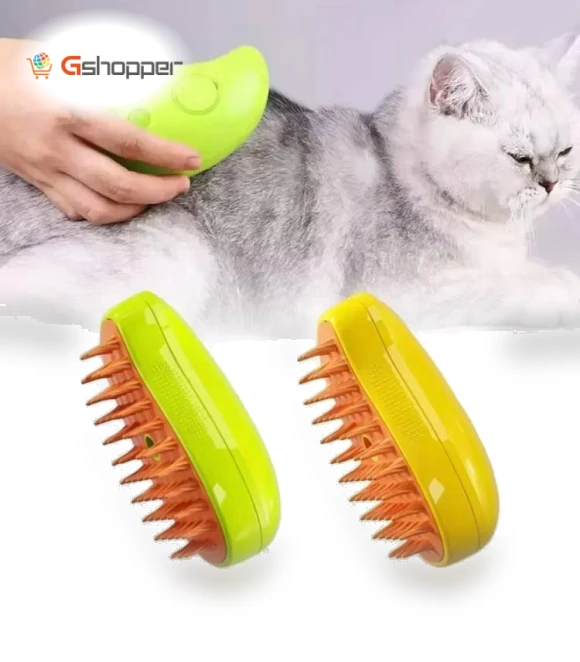 Electric Spray Massage Comb for Pet Hair Removal — Dander Removers