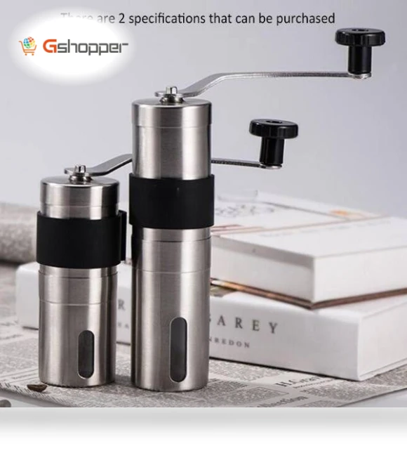 Portable Conical Burr Mill Manual Coffee Bean Grinder — Electric Blade Coffee Grinders
