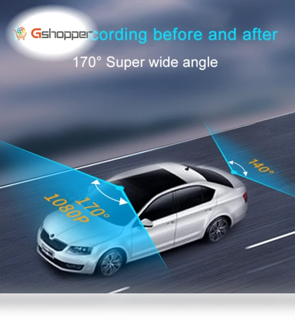 Dual Camera HD Infrared Night Vision Car Recorder — Dashboard Cameras