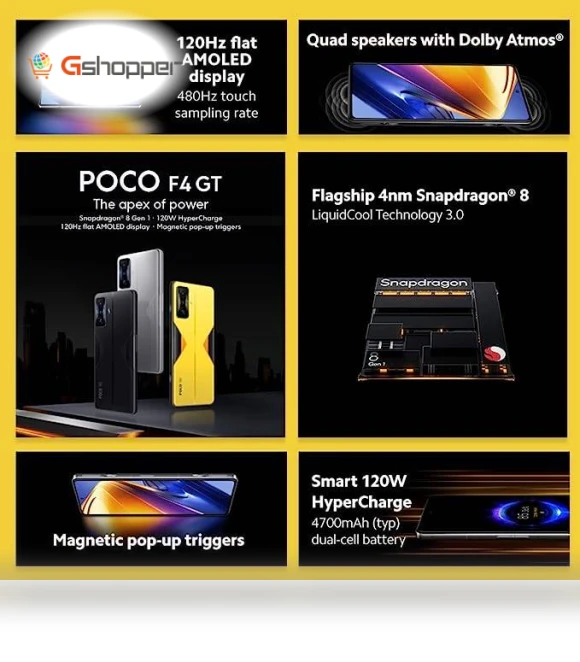 F4 GT 5G + 4G LTE Smartphone — Mobiles, POCO