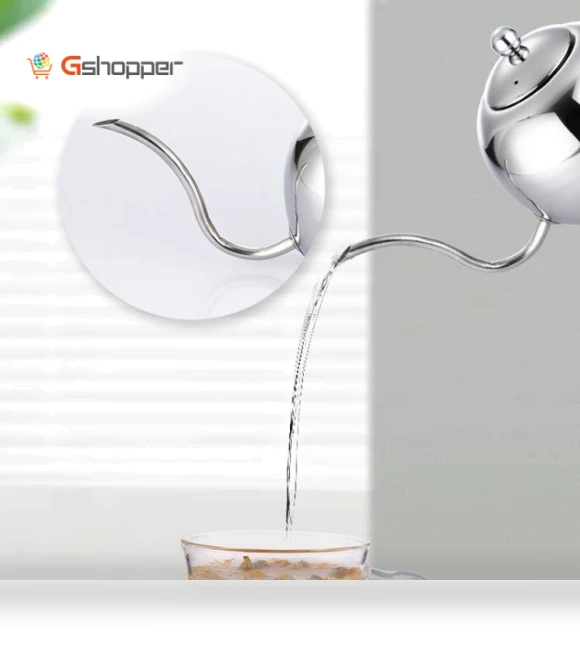 Stainless Steel Coffee Pot with Strainer — Pots
