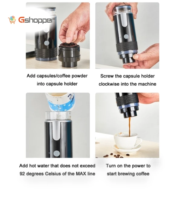Fully Automatic Portable Wireless Coffee Machine — Brewing Excellence