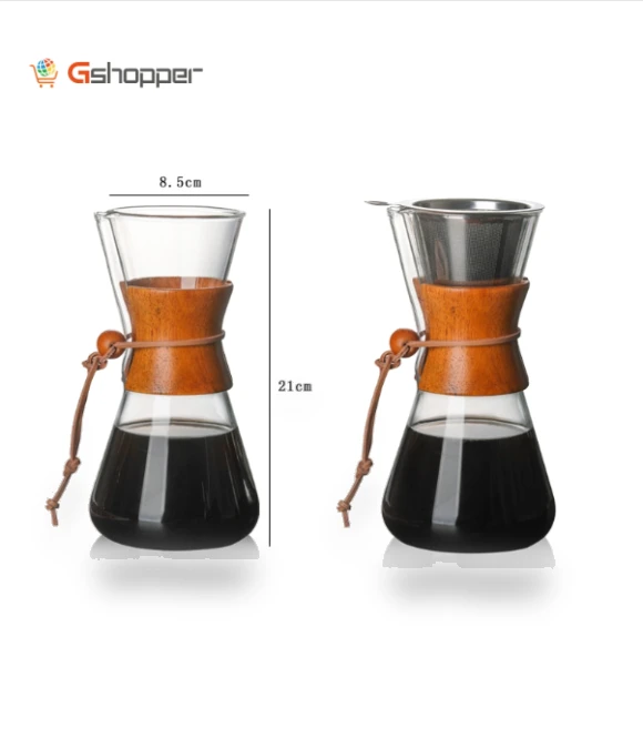 Heat-resistant glass coffee pot — Carafes & Pitchers