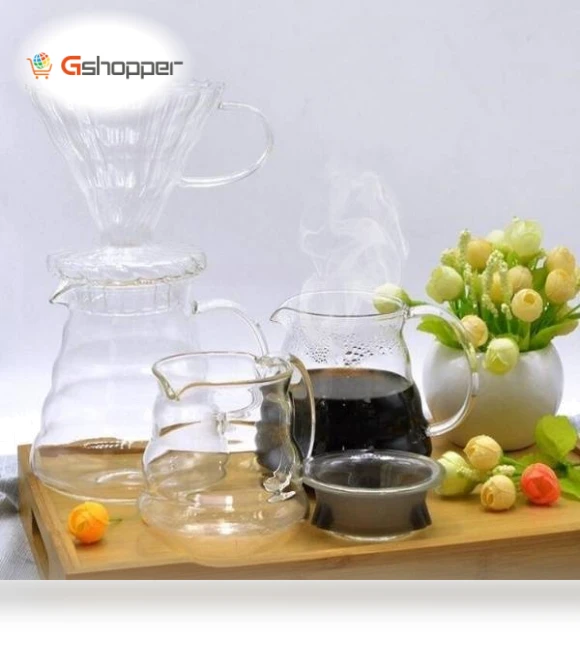 Heat-resistant Hand-made Coffee Glass Pot — Pots