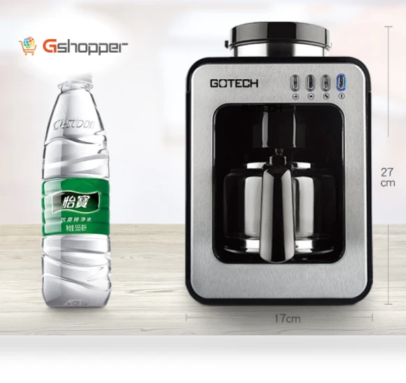 Household Small Coffee Machine Automatic Grinding Integrated Commercial Freshly Ground Drip Coffee Pot — Brewing Excellence, GOTECH