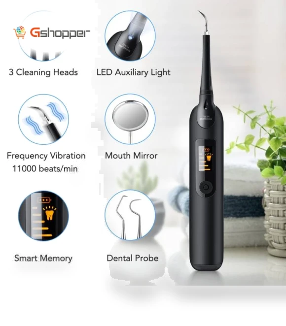 Portable Electric Dental Cleaning And Scaler Tool — Dental Hygiene Essentials