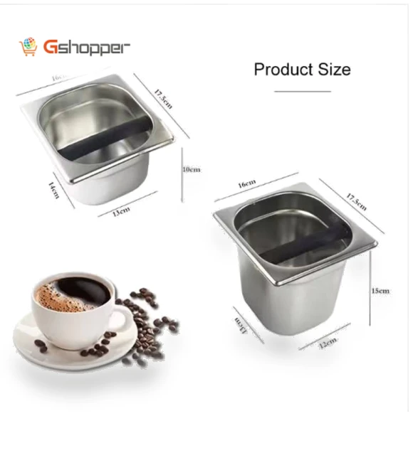 Stainless steel coffee grounds barrel — Coffee Pod Holders