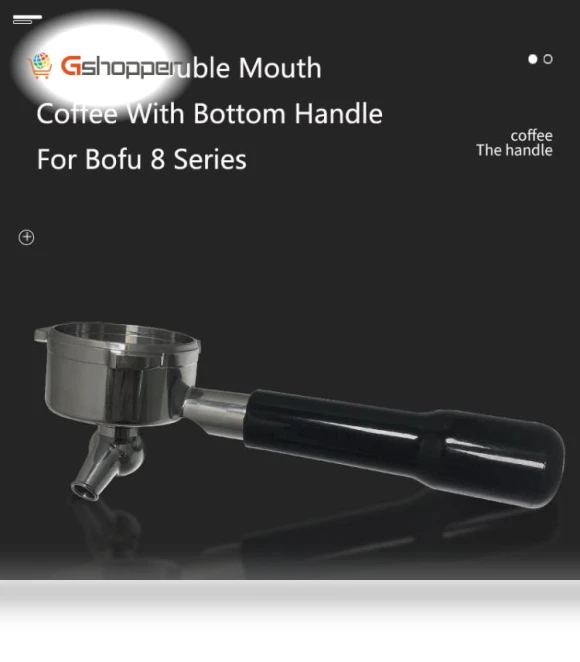 Stainless Steel Coffee Machine With Bottom Handle — Coffee & Espresso Machine Components