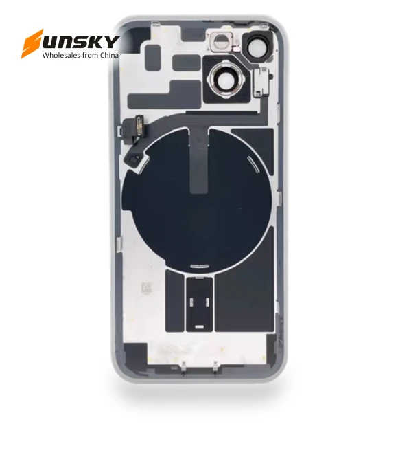 Glass Battery Back Cover with Flash Bracket + Wireless Charging Module — Back Covers