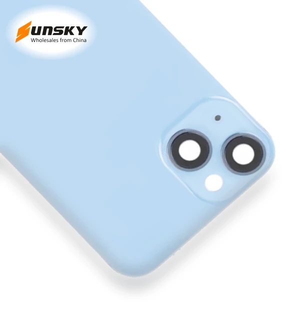 Glass Battery Back Cover with Flash Bracket + Wireless Charging Module — Back Covers