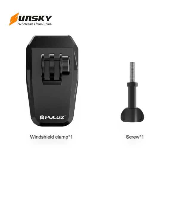 Motorcycle Windshield Clip Bracket Camera Mount — Camera Brackets, PULUZ