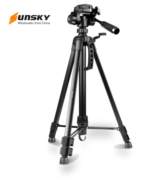 Aluminum Selfie Live Tripod Mount with Three-dimensional Head & Phone Clamp — Camera Supports, PULUZ