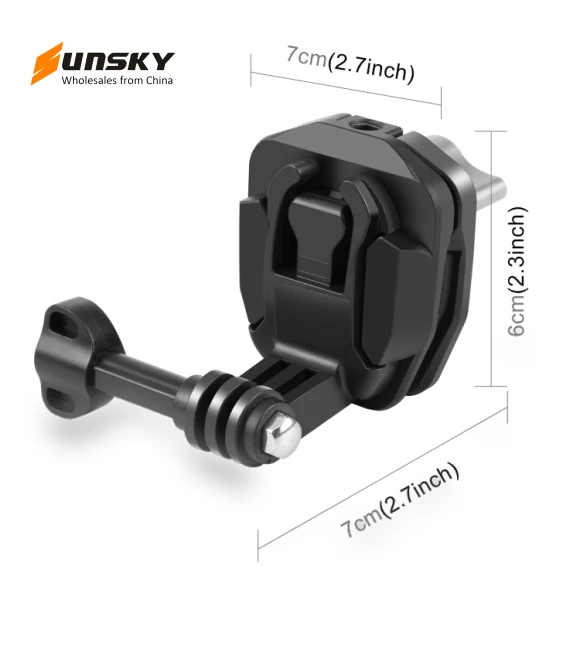 Motorcycle Windshield Action Camera Mount Clip — Camera Brackets, PULUZ