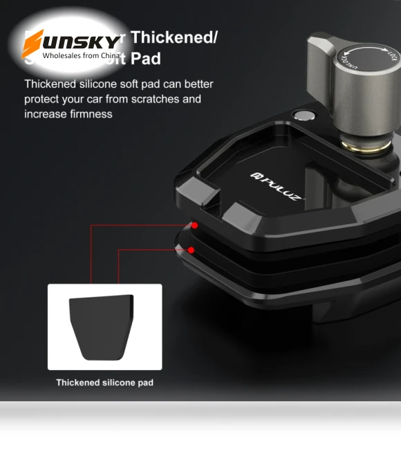 Motorcycle Windshield Action Camera Mount Clip — Camera Brackets, PULUZ
