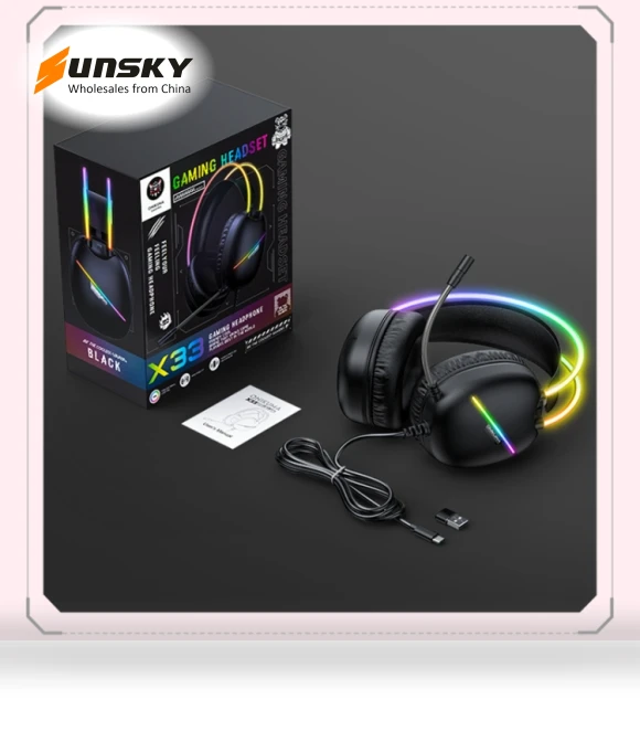 X33 Head-mounted RGB Light E-Sports Gaming Headset — Headsets, ONIKUMA