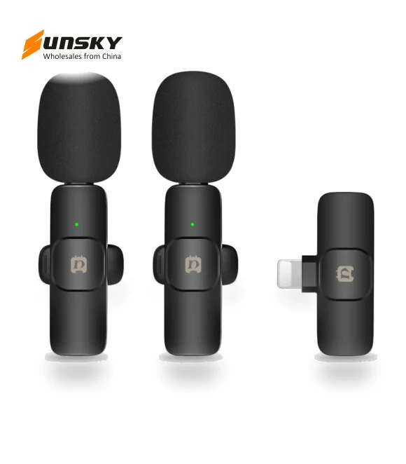 Wireless Lavalier Noise Reduction Reverb Microphones — Audio Capture Devices, PULUZ