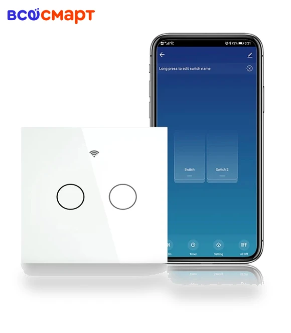 Smart Switch Double — Smart Home Hubs & Controllers, MOES