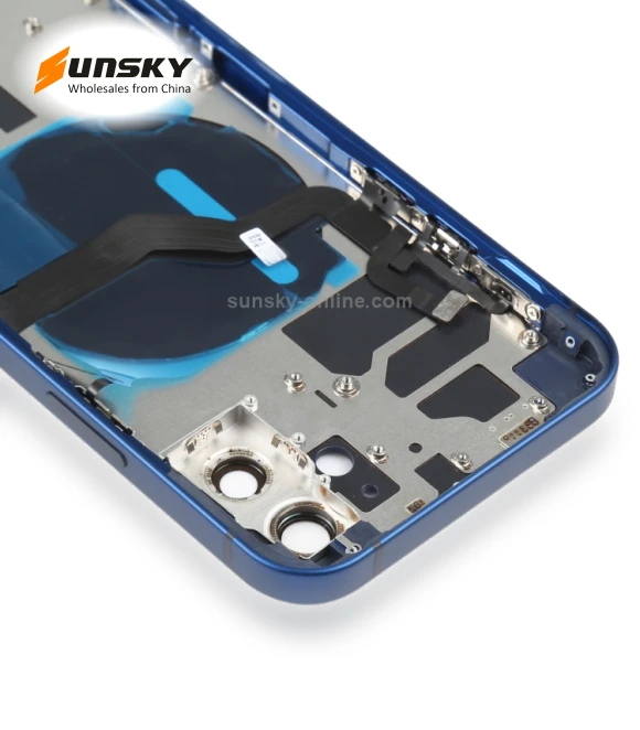 Battery Back Cover with Side Keys & Card Tray & Power + Volume Flex Cable & Wireless Charging Module — Back Covers