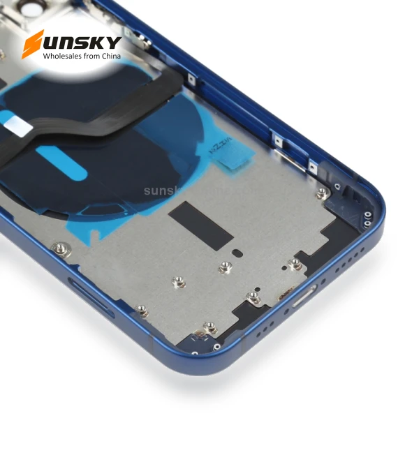 Battery Back Cover with Side Keys & Card Tray & Power + Volume Flex Cable & Wireless Charging Module — Back Covers