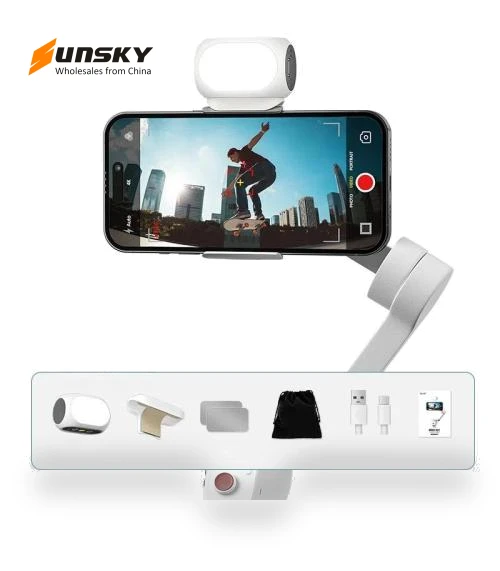 Handheld Gimbal Stabilizer Fill Light Magnetic LED Photography Lamp — Selfie Lights