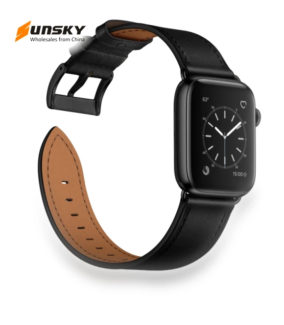 Classic Cowhide Genuine Leather Watch Band — Bands