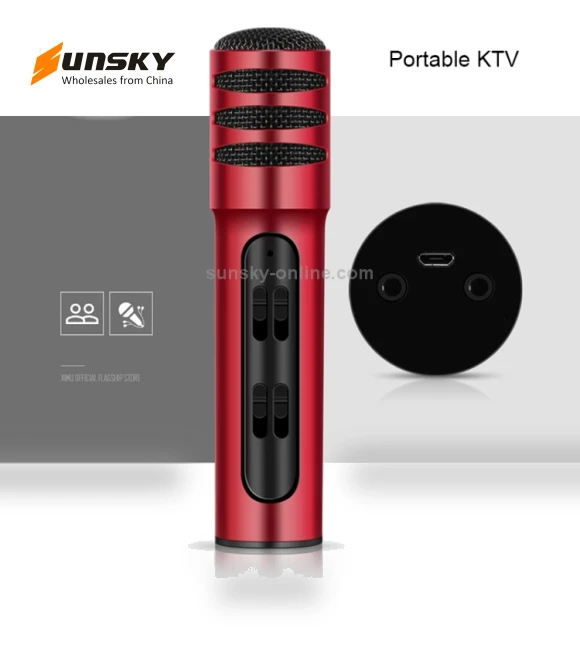 Condenser Microphone Dual Mobile Phone Karaoke Live Singing Microphone — Microphones, BGN