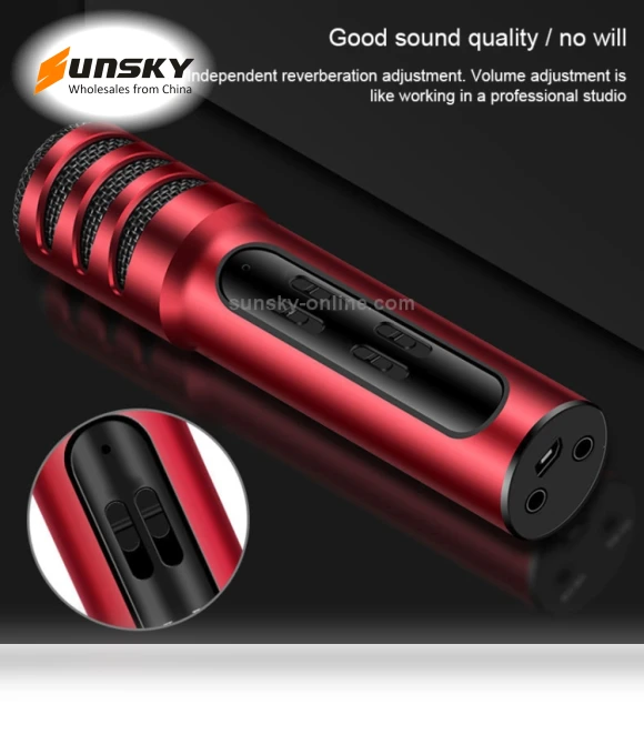 Condenser Microphone Dual Mobile Phone Karaoke Live Singing Microphone — Microphones, BGN