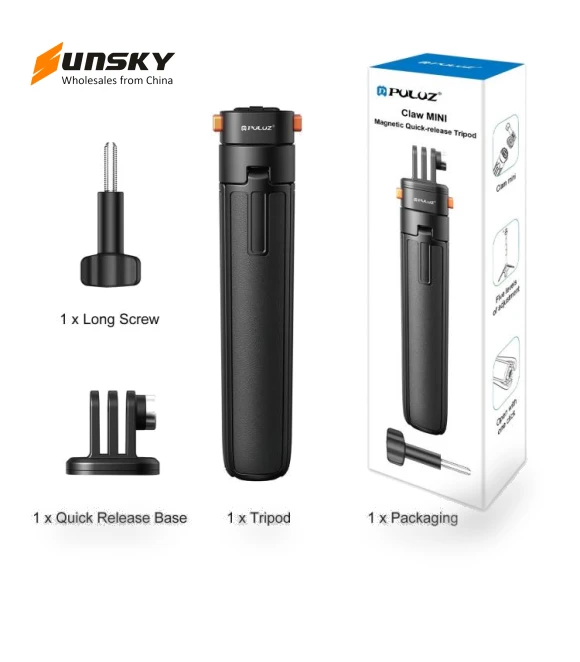 Mini Magnetic Quick Release Selfie Stick Tripod — Selfie Sticks, PULUZ