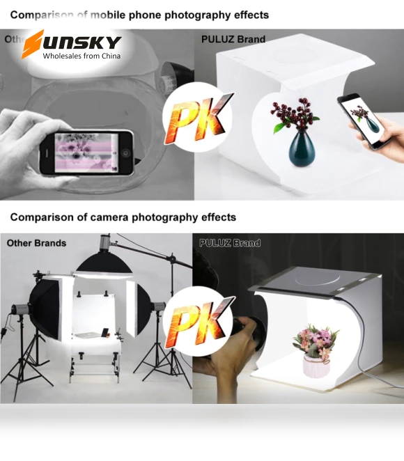 Folding Portable Light Photo Lighting Studio Shooting Tent Box Kit — Shooting Tents, PULUZ