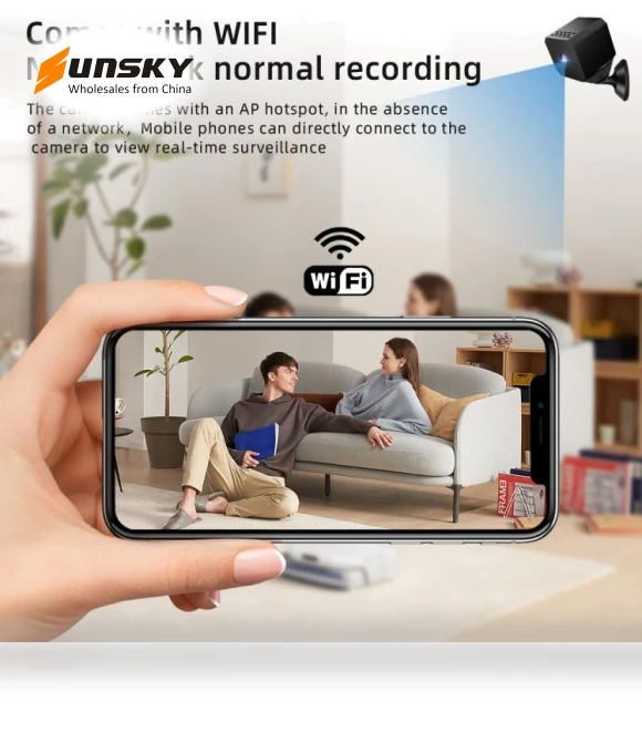 1080P WiFi Mini Camera with Infrared Night Vision — Camcorder