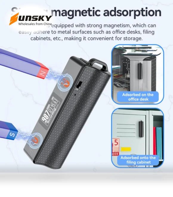 Magnetic Noise Reduction Voice Recording Pen — Portable Audio Recorders, JNN